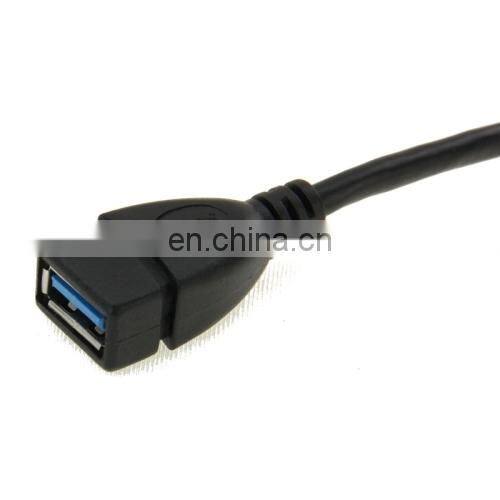 18 cm USB 3.0 Right Angle 90 Degree Extension Cable Male to Female Adapter Cord