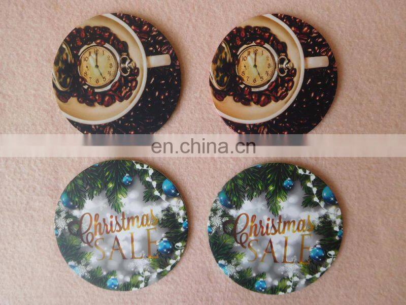 Barware non slip silicone coaster with custom printing logo