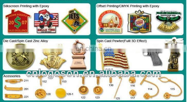 Custom russia offset printing home decoration metal badges promotion