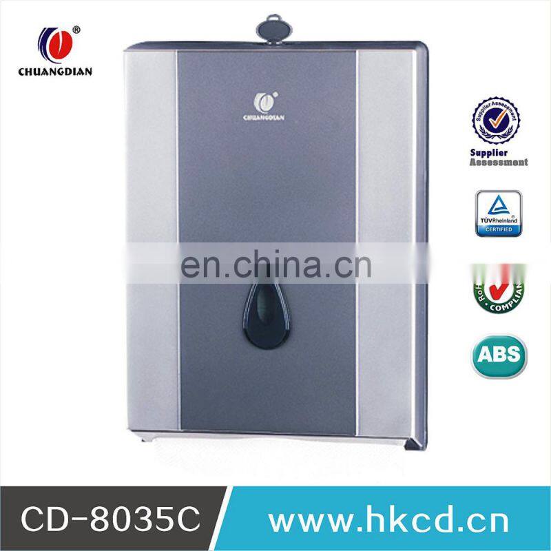 N-Folded Hand Towel Dispenser Wall Mounted Hand Paper Dispenser Toilet Tissue Dispenser CD-8035A