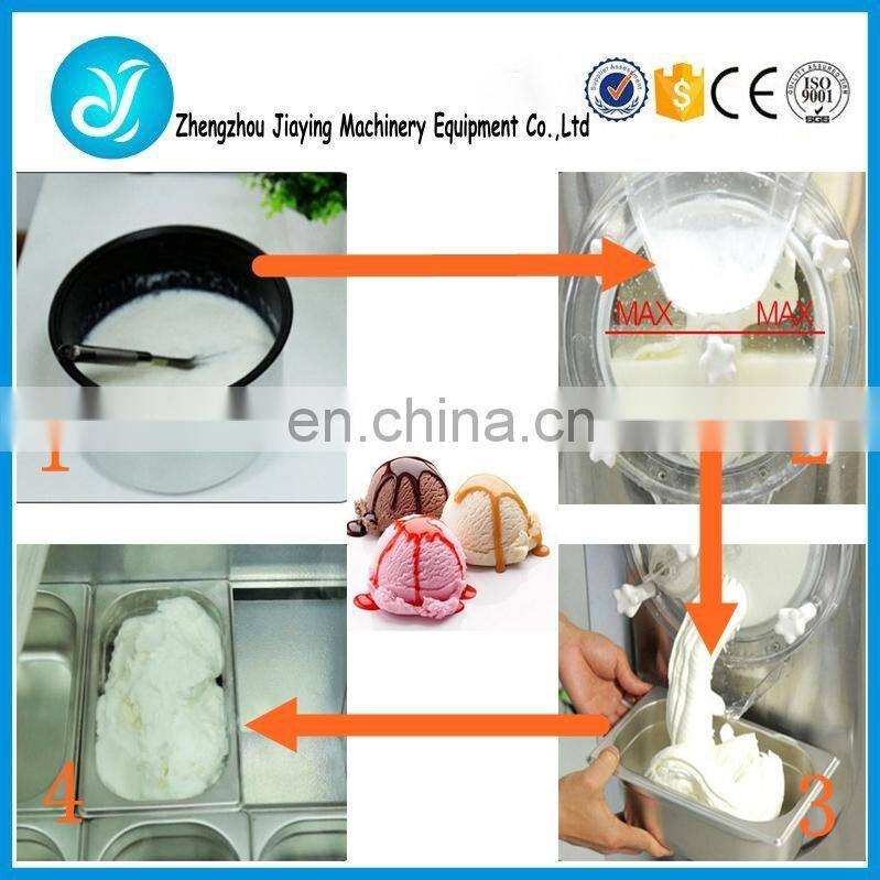 Commercial hard ice cream maker machine