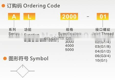 GOGO ATC Source Treatment Unit Pneumatic large lubricator 3/4 inch BSPP AL4000-06 smc type water oil air lubricator with cover