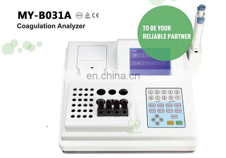 MY-B031A portable 4 channel Lab equipment device automatic blood coagulometer analyzer