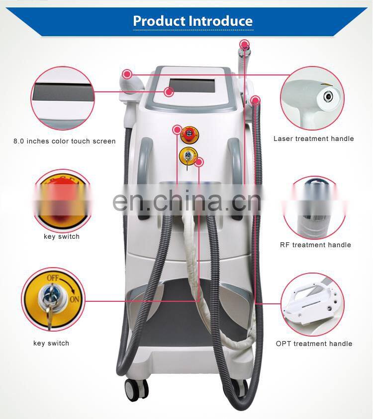 Guangzhou Renlang skin tightening RF tattoo removal laser hair removal IPL lamp