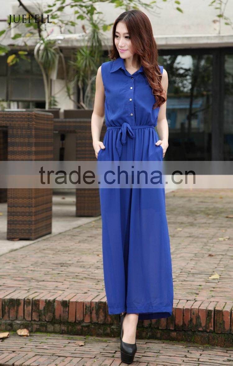 hot selling chiffon jumpsuit women jumpsuit