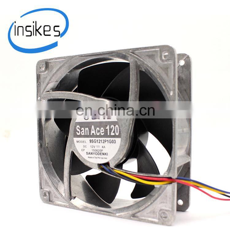 9SG1212P1G03 12V 4A aluminum shell high temperature resistant violent fan dc cooling fan