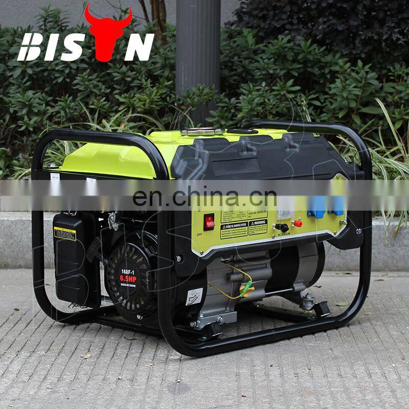 BS2500F BISON China Taizhou Home Use Standby 2000W Cooper Wire Recoil Start electric start portable power generator