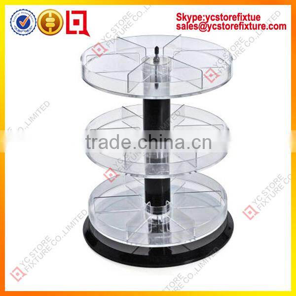 Acrylic Round Cylinder Nail Polish Display Rack
