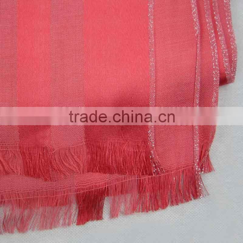 S449 Lovely design long muslim scarf Slub cotton muslim scarf