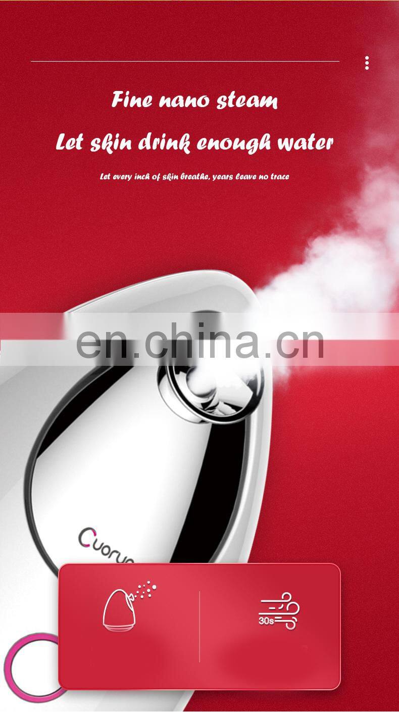2021 Hot Sale Beauty Personal Care Facial Steamer Sprayer Face with led light Humidifier Face steamers