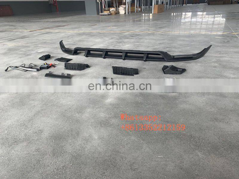 2019 year G CLASS W464 G63 topc style pp material front lip with led lights fit for G wagon W463A G63 front bumper