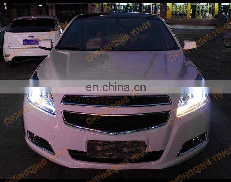 Wholesale Strip DRL Car Head light No angel Eyes for Chevrolet Malibu 2012-2014