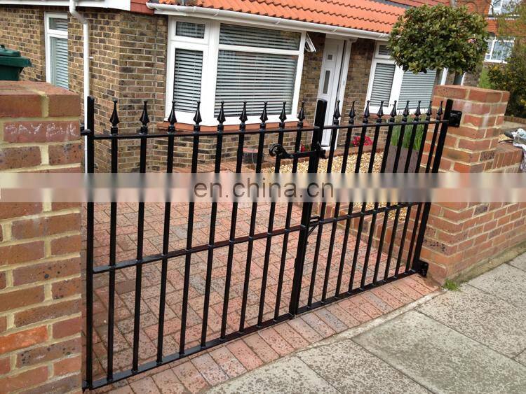 ISO factory cheap decorative metal sliding gate design