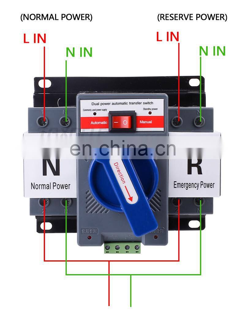 2P 4P ATS 63A 230V 380V Micro Circuit Breaker Dual Power Automatic transfer switch Auto transfer switch, dual power ats
