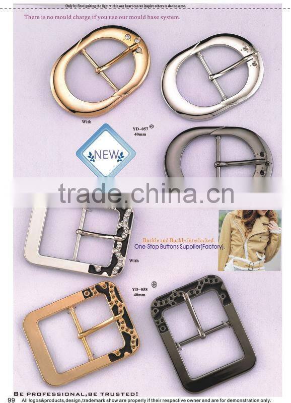 Metal butterfly shape with rhinstone buckle