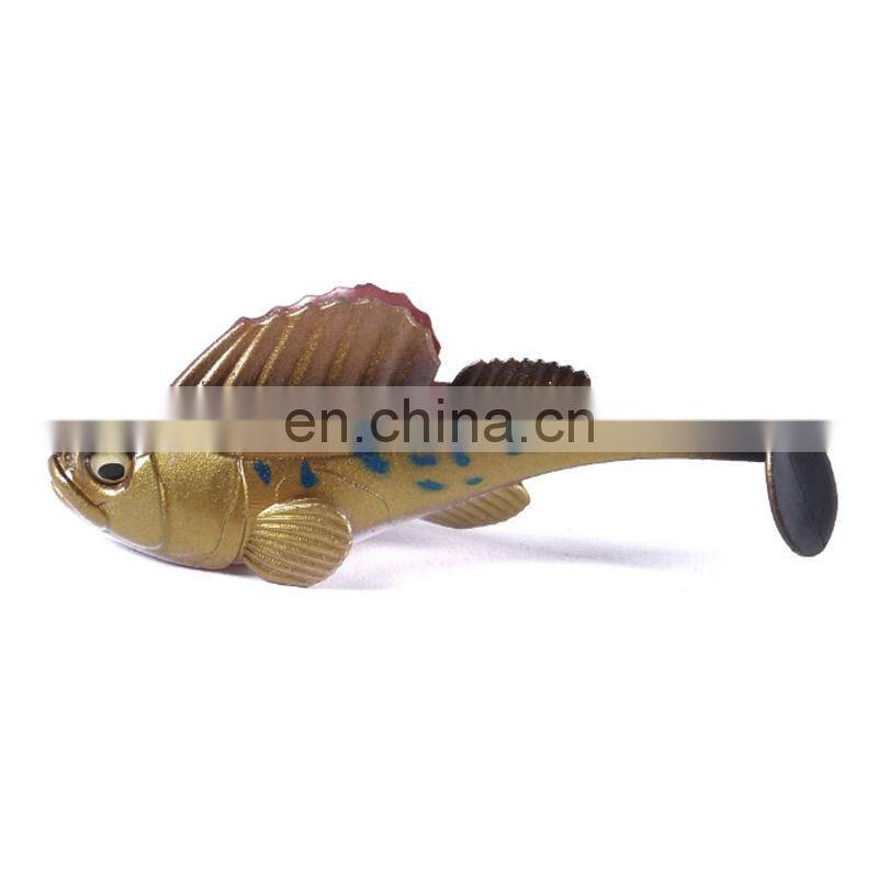 7 cm 14g Paddle Tail Boleophthalmus Pectinirostris Linnaeus Fish Soft Vibe fishing bait lure