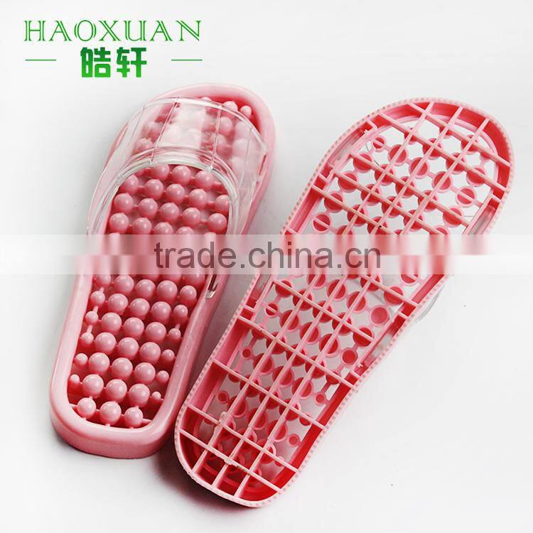 Plastic bathroom anti-slip massage slippers with competitive price woman sandal