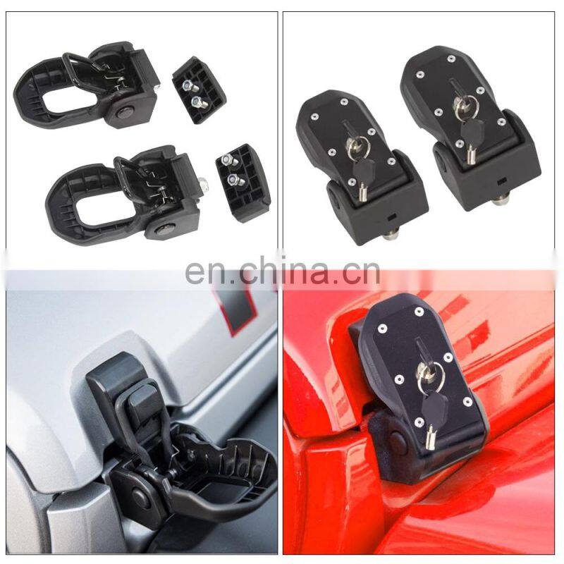 Aluminum Alloy car engine hood lock for jeep for wrangler JL hood lock