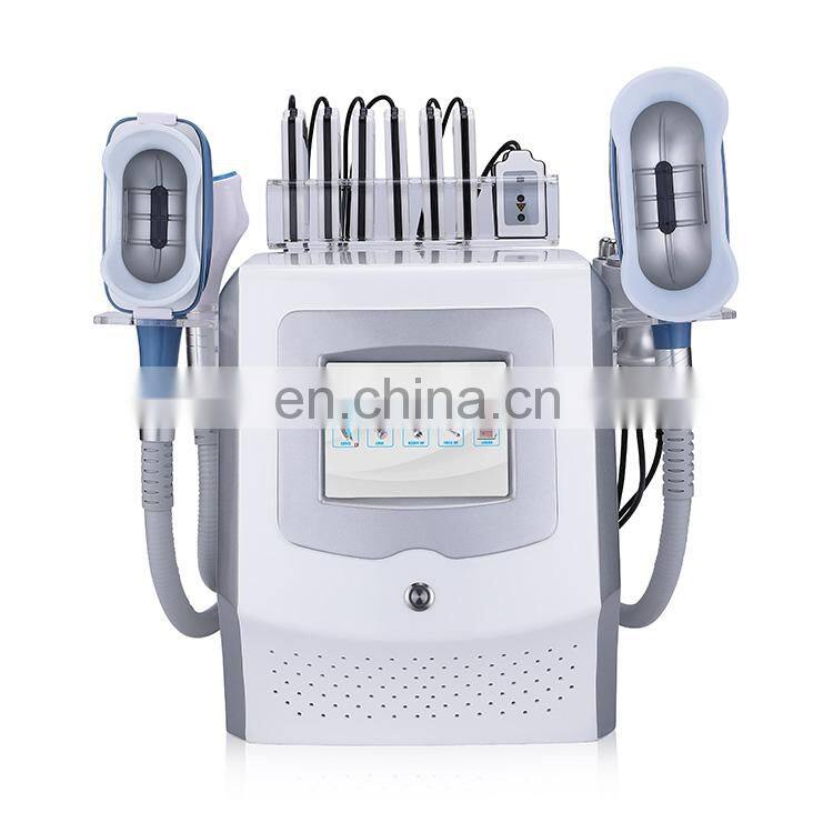 2022 beauty salon hot selling 5 handle cryolipolysis machine/fat freezing slimming machine combine double chin cryo weight loss