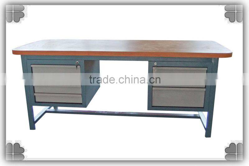 Cold Rolled Steel Garage use Workbench with Wood Top AX-3322