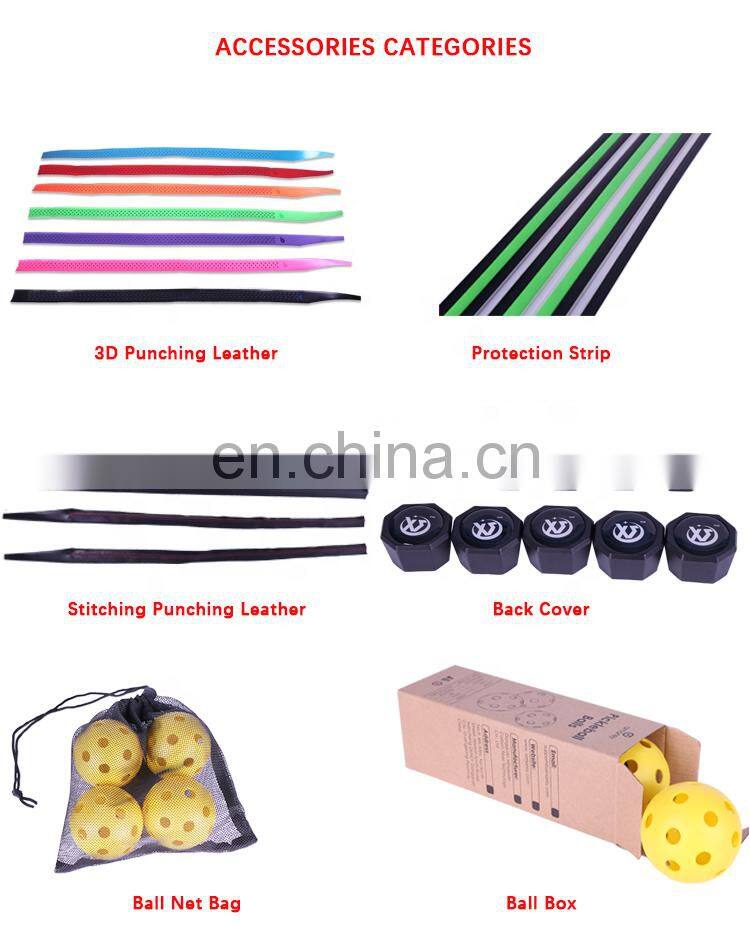 Spare replacement pickleball paddle Accessories 3D punch pickleball racket PU grip overgrip