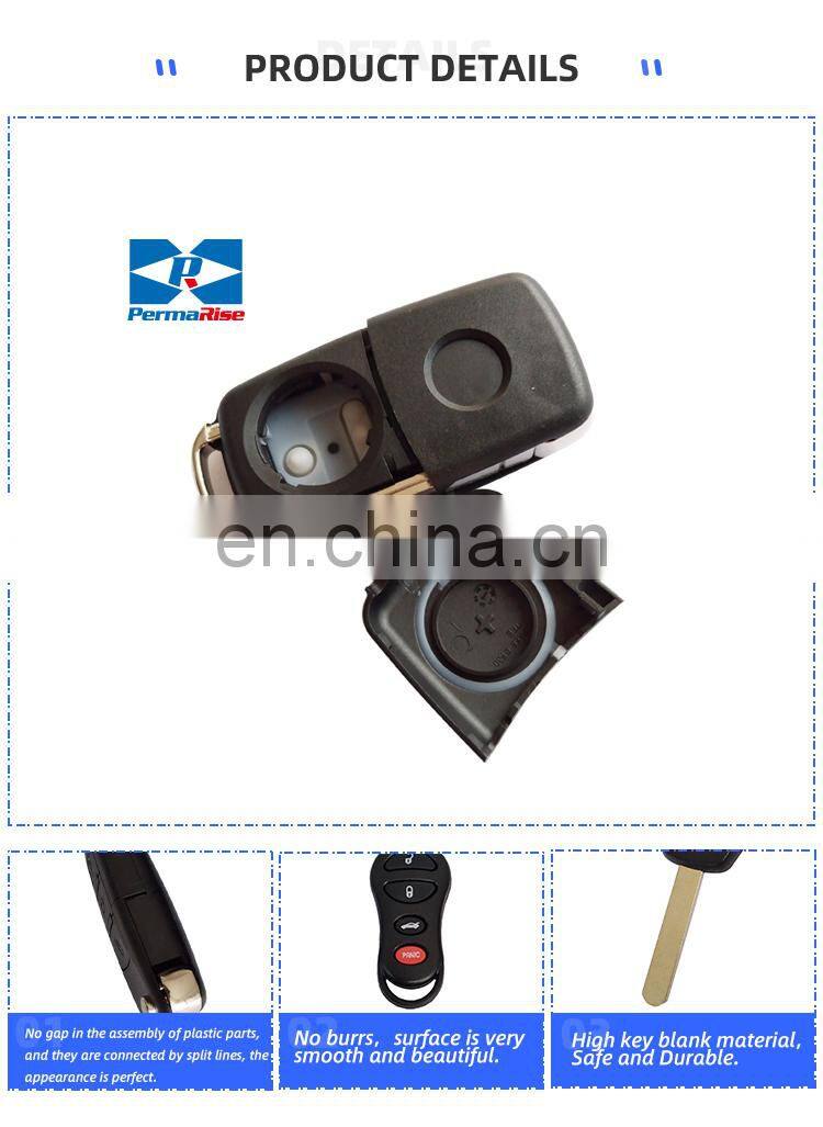 China Supplier Wholesale Silicone Car Key Blank with Plastic Handle