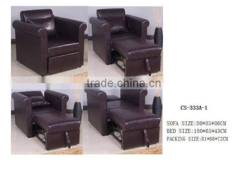 Hot Sell Single Leather PU Sofa Bed Furniture