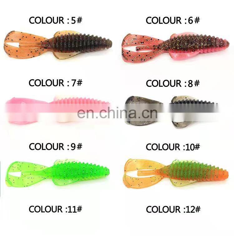 Byloo butter fly crawfish soft worm fishing mould for soft lure