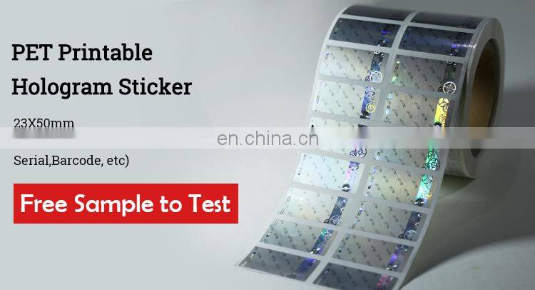 Warranty Void Hologram Sticker with Scratch QR