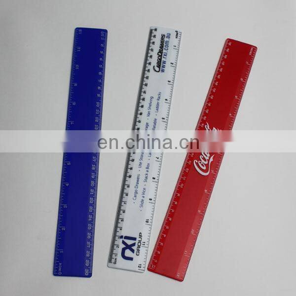 Custom School 30cm 12 inch Bamboo Plastic Rulers