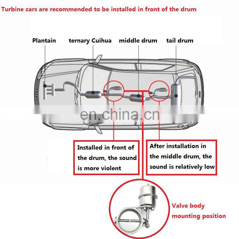 12V car electric valve body exhaust pipe sound wave modification accessories