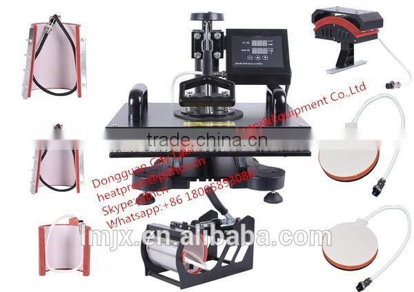 Pro 8 IN 1 Plate Mug Cap T-Shirt Multifunctional Digital Heat Press Transfer Machine Sublimation 15"x12"