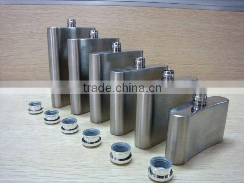 stainless steel bottle 8oz for packing wine/vodka
