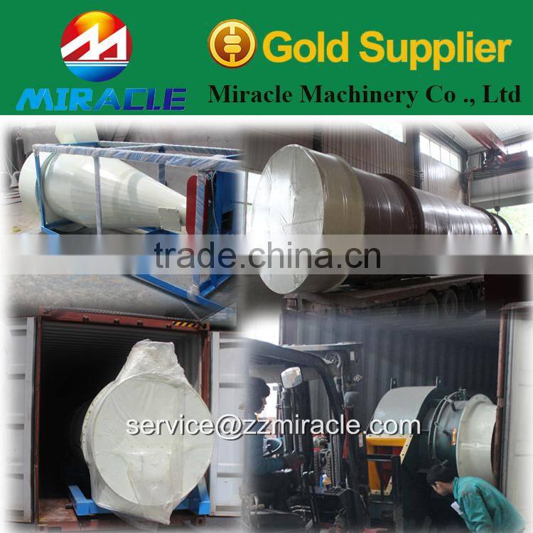 Low speed rotation cow dung dewatering machine/chicken manure drum dryer machine