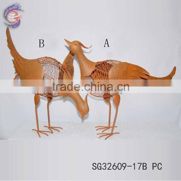 garden decorating rusty metal yard art chicken