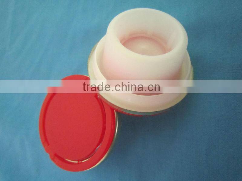 42mm plastic spout cap / Pull push Caps / Oil bottle cap with Metal Ring supplier China