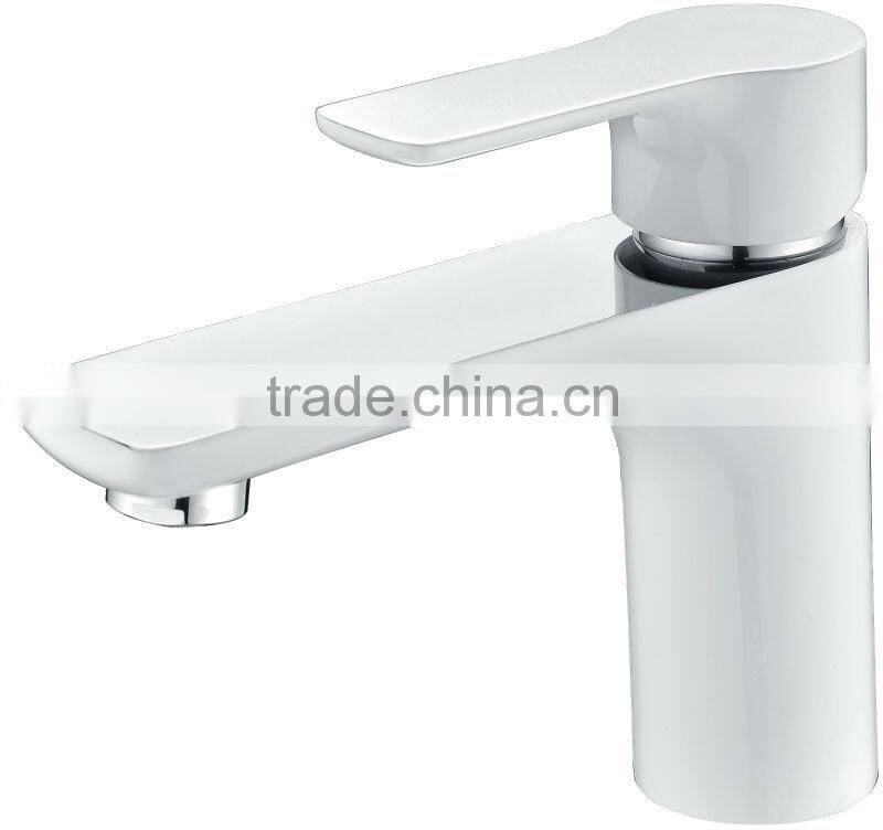 2015 new model elegant single lever brass basin bathroom faucet sanitary ware