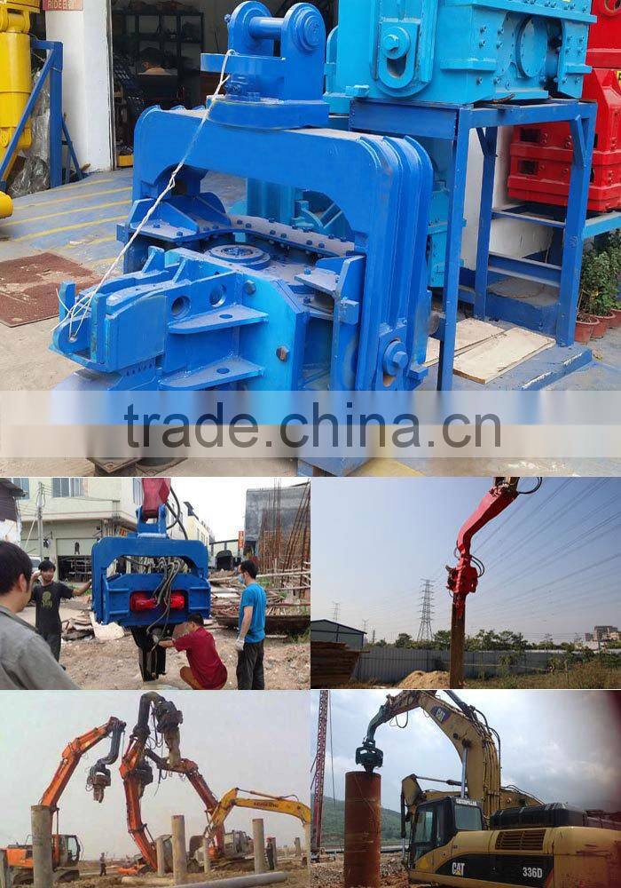 Chinese factory made high efficient good quality hydraulic steel pile driving machine