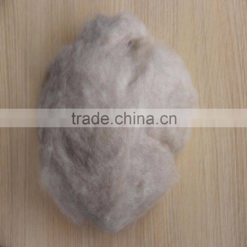 light grey colour cashmere fiber 26mm-38mm