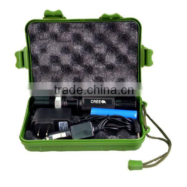 Aluminum Alloy 3W XPE LED Rechargeable LED Police Torch