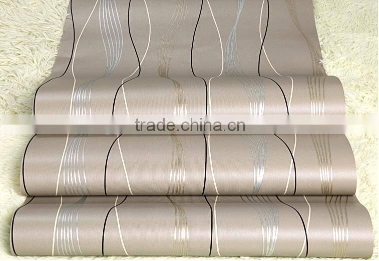 Waterproof modern minimalist curve wave wallpaper bedroom living room TV background wallpaper