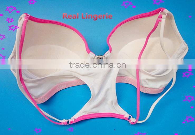 White Sport Bra, Front Closure