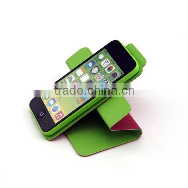Multifunction 360 Rotating PU Leather cover with magic sticker for various mobile phone with stand and wallet with factory price