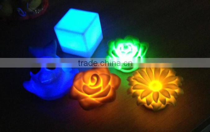 Flashing kids animal bath toy/led duck bath light