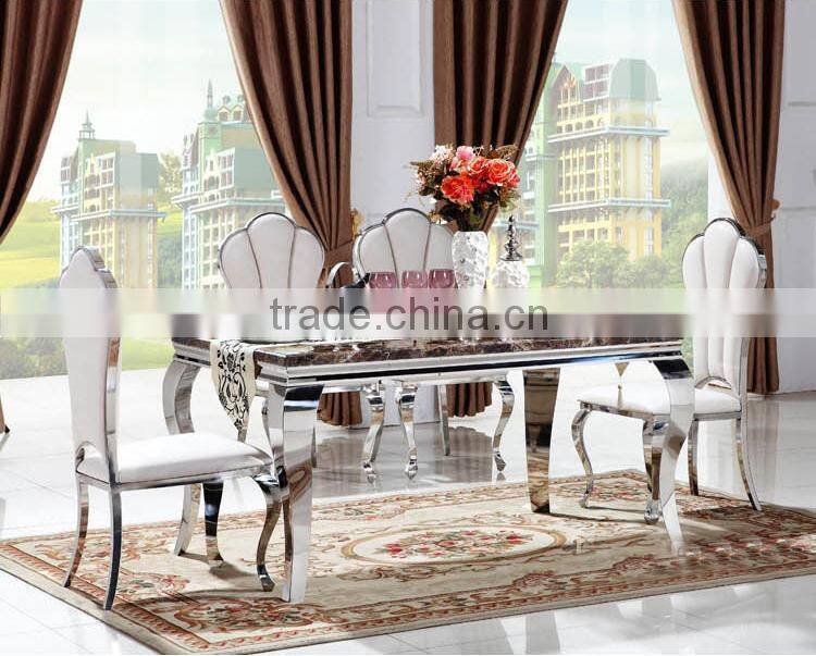 Italy style stainless steel dining chair