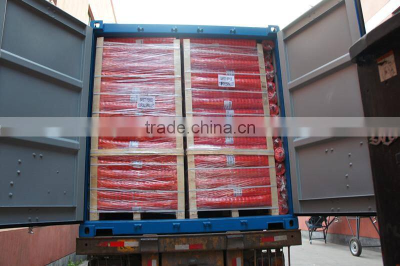 Hot sale warning orange plastic safety fence