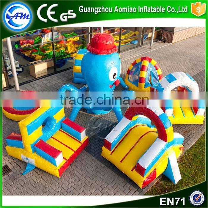 Funny adult inflatable obstacle course inflatable octopus playground for sale
