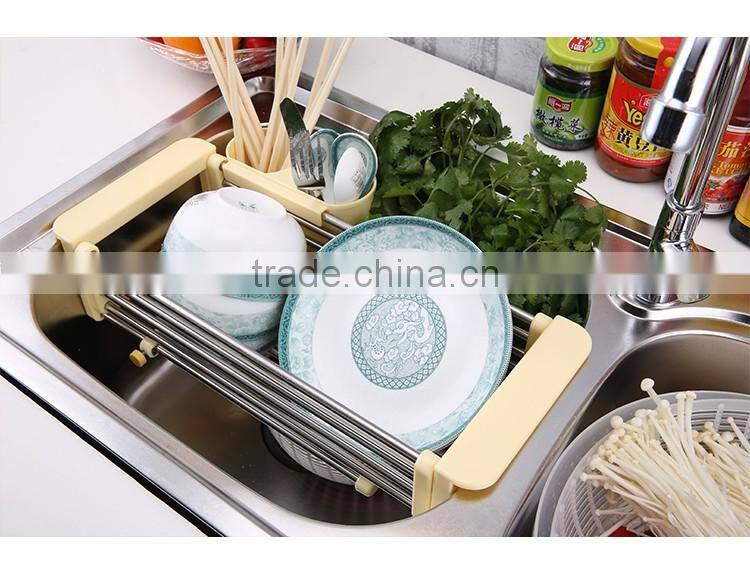 S/S+ABS+PP 16.5*40.2*9.5 Kitchen sink dish rack/dish drying rack/drying rack