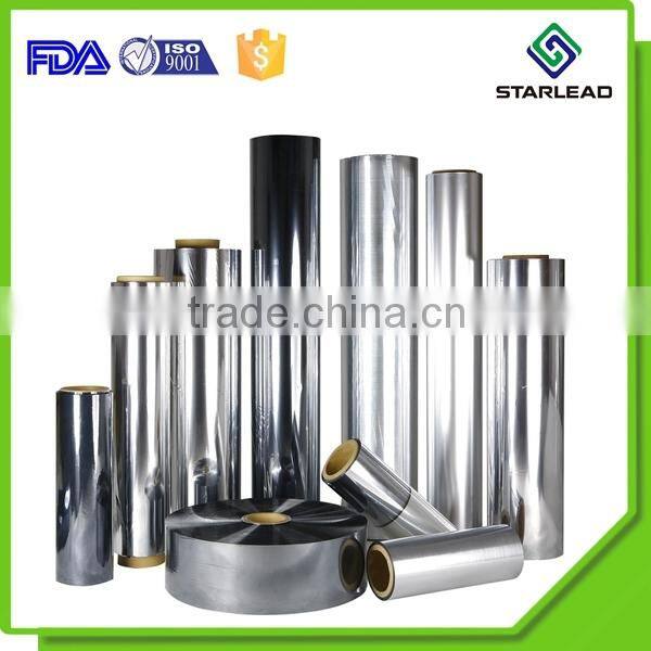 Heat sealed BOPP laser Aluminized film Silver mirror BoPP film