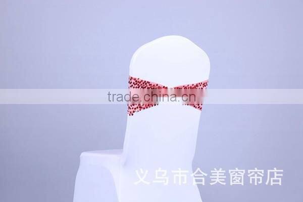 lace chair sash elastic ruffle chair sash cheap spandex chair sashes